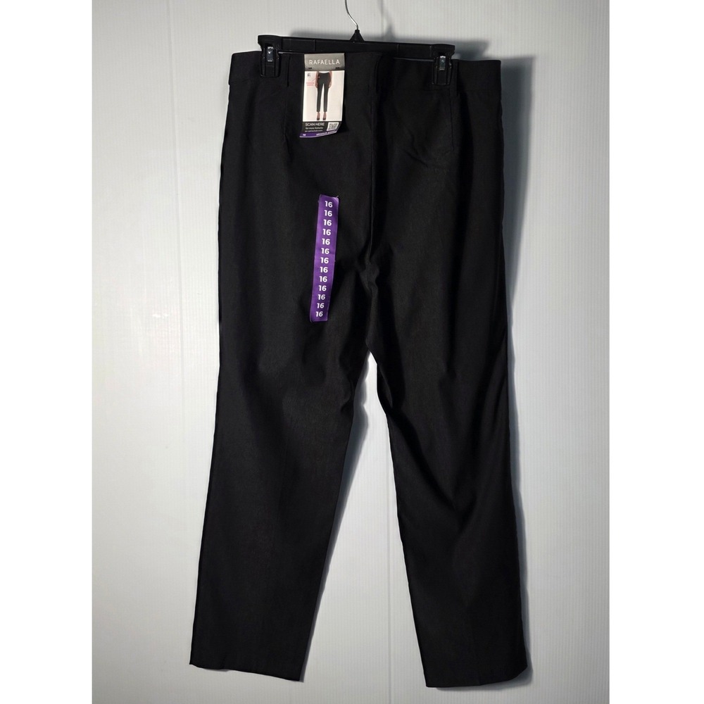Rafaella Womens Black Stretch Straight Leg Career Pants Size 16 NWT RS8FF000 - Picture 4 of 7